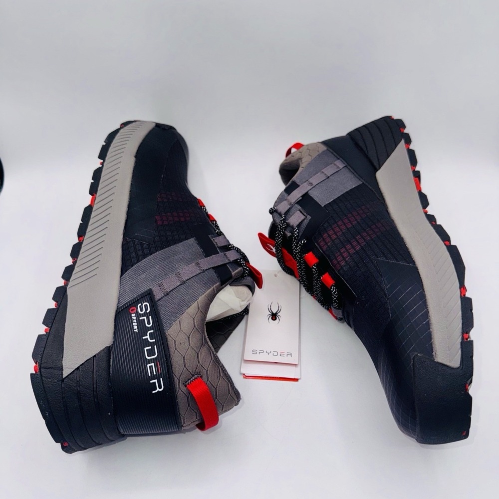 Spyder Blackburn Sneakers Men's Size 12 Black Gray Red - Picture 14 of 16